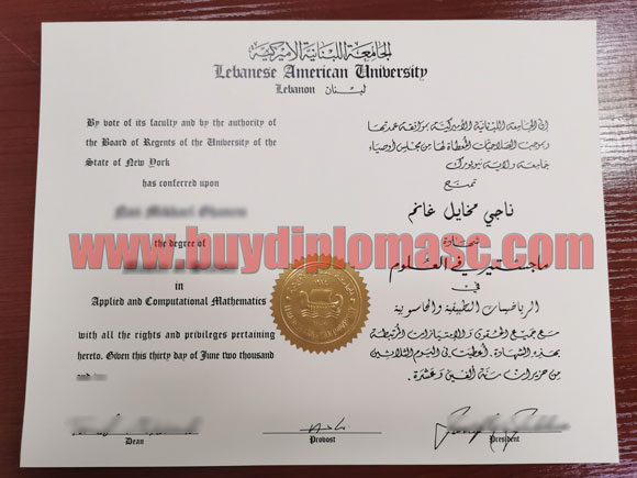 Lebanese American University degree