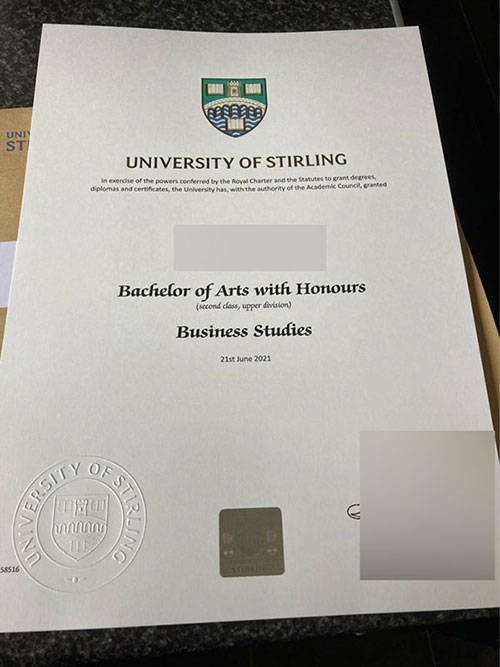 Order a diploma from Stirling University