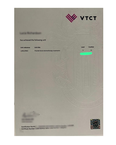 How much does it cost to buy a VTCT Level 3 Certificate?