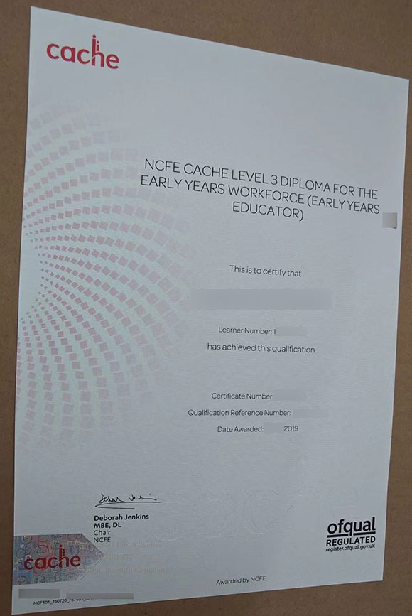 NCFE Level 3 Diplomas for Early Education Workers