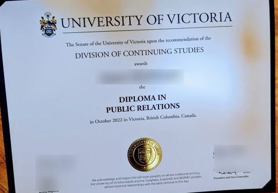 2022 Diploma in Public Relations University of Victoria