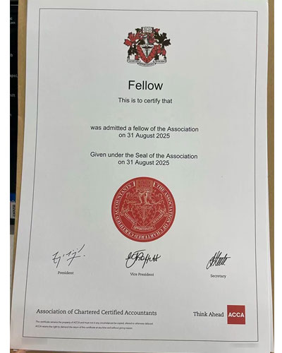 ACCA certificate Sample-Order ACCA certificate Online