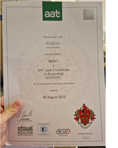 Where can I purchase the AAT accounting diploma certificate?