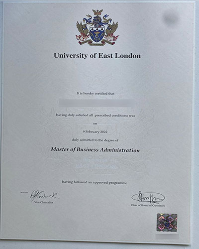 Order the degree of the University of East London online