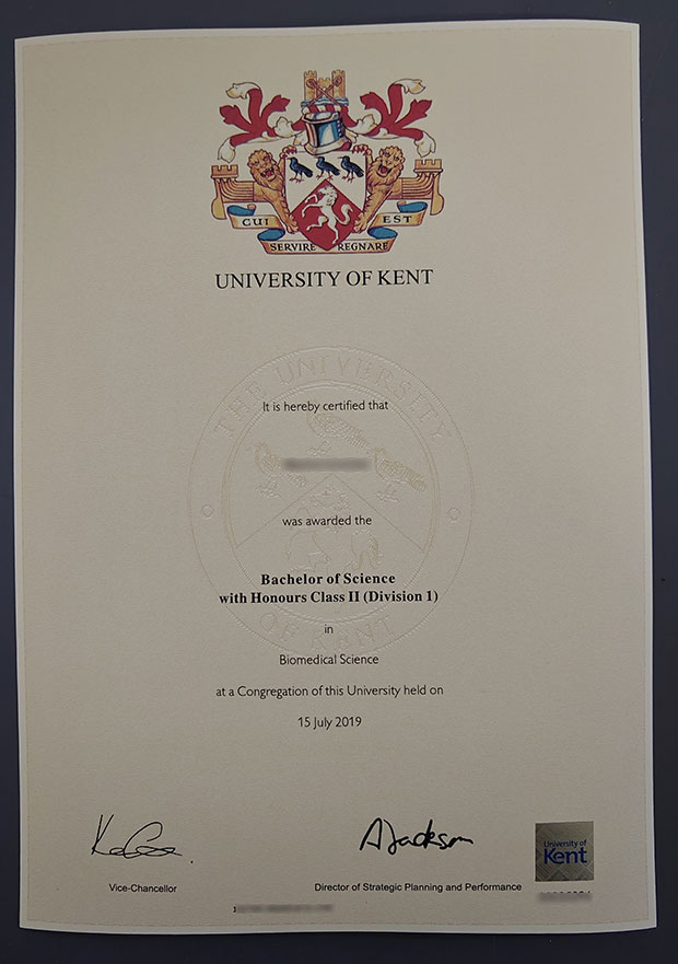 Kent University 2019 Degree Samples