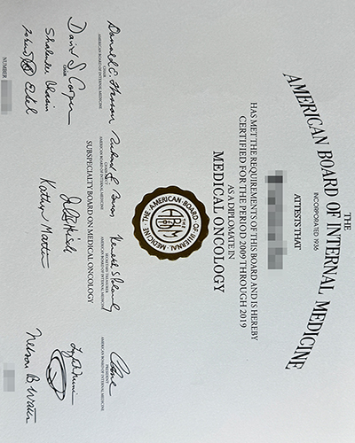 How to Purchase an American Board of Internal Medicine Certificate？