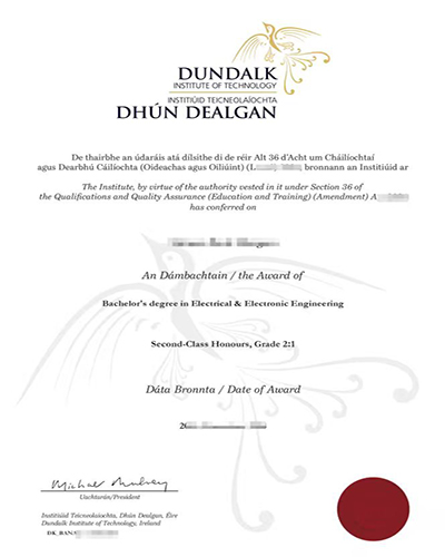 Do you need a certificate from Dundalk Institute of Technology?