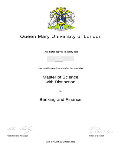 How to obtain a certificate from Queen Mary Univers