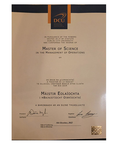 Where Can Buy degree from Dublin City University online